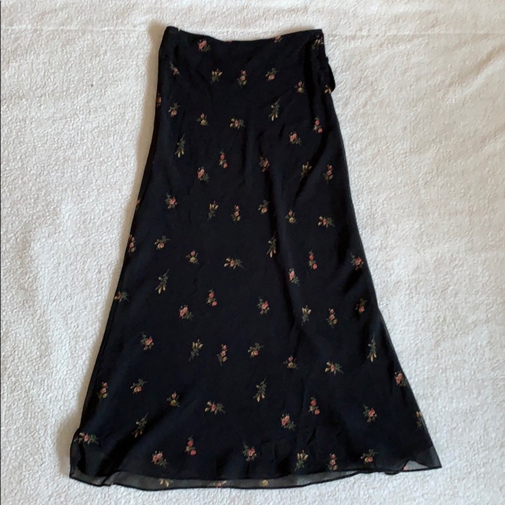 Express Floral Maxi Skirt